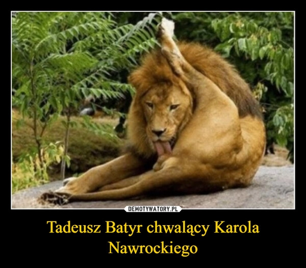 
    Tadeusz Batyr chwalący Karola Nawrockiego