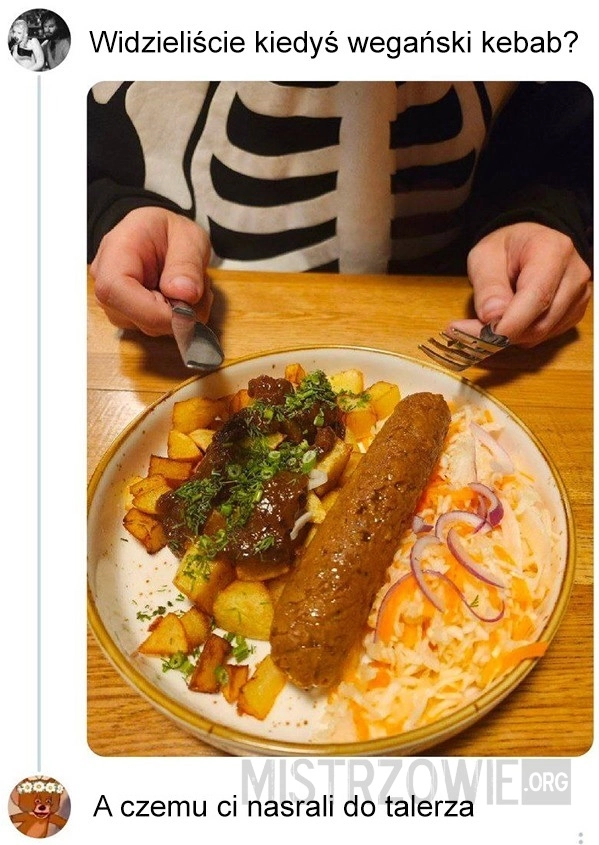 
    Wegański kebab