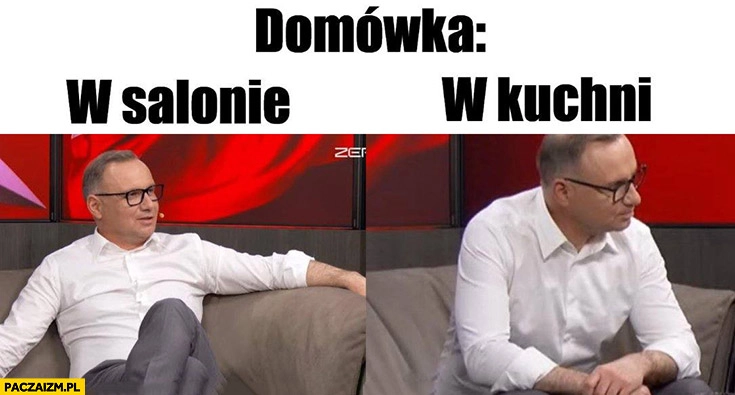 
    Domówka w salonie vs w kuchni Andrzej Duda kanał zero wywiad