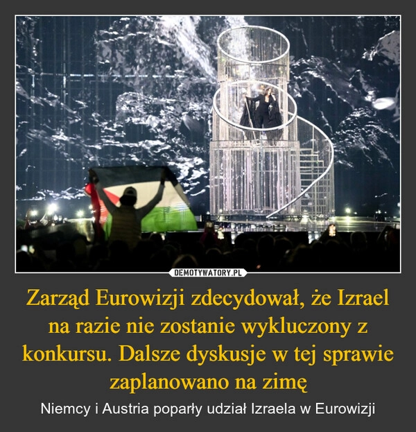 Zarząd Eurowizji zdecydował, że Izrael na razie nie zostanie wykluczony z konkursu. Dalsze dyskusje w tej sprawie zaplanowano na zimę