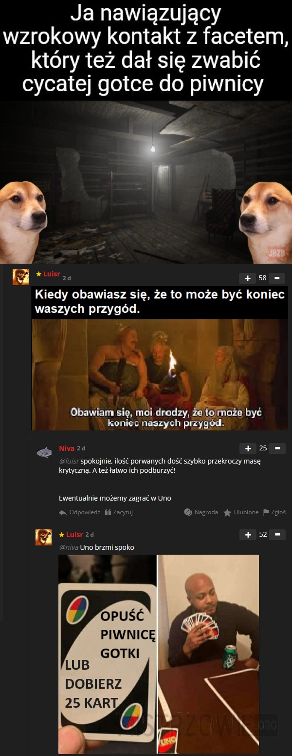 
    Słabość do Gotek vs otwarte drzwi piwnicy
