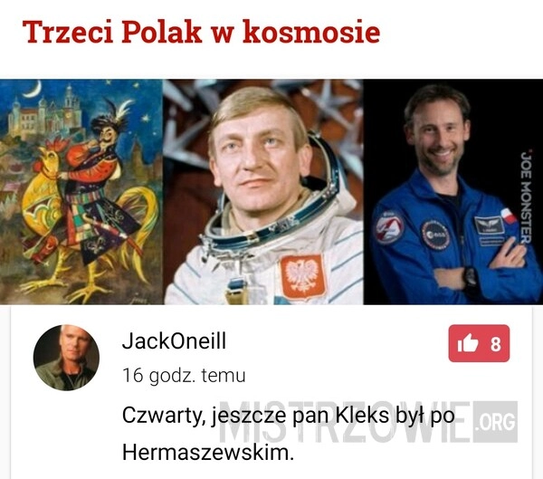 
    Trzeci Polak w kosmosie
