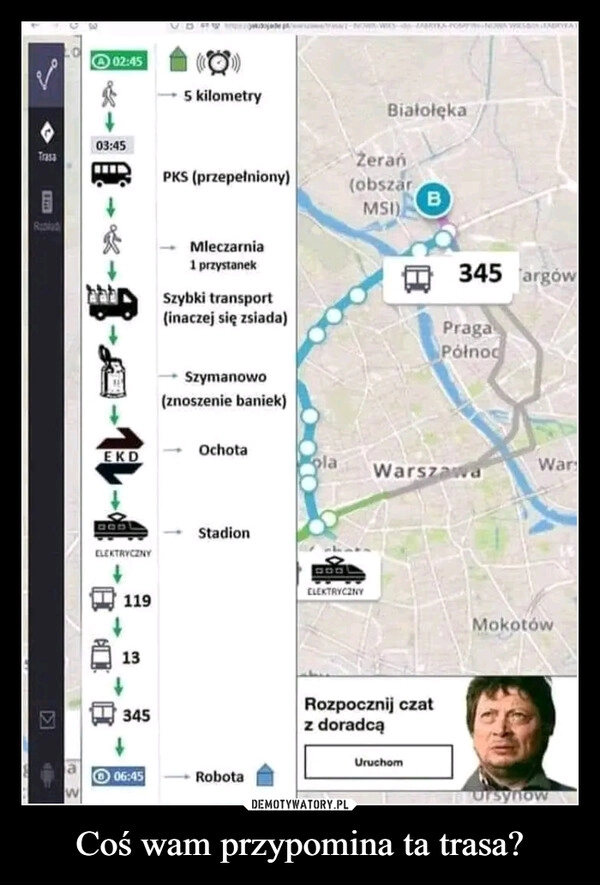 
    Coś wam przypomina ta trasa?