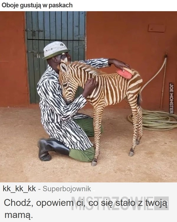 
    Oboje gustują w paskach