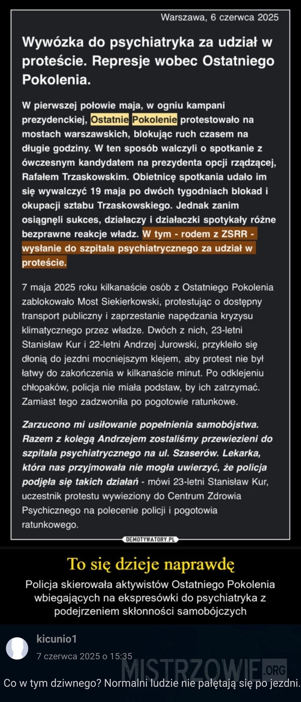 
    Ostatnie Pokolenie