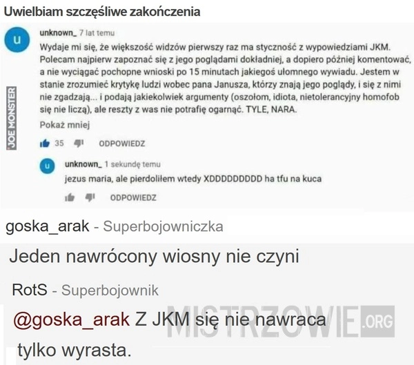 Uwielbiam szczęśliwe zakończenia