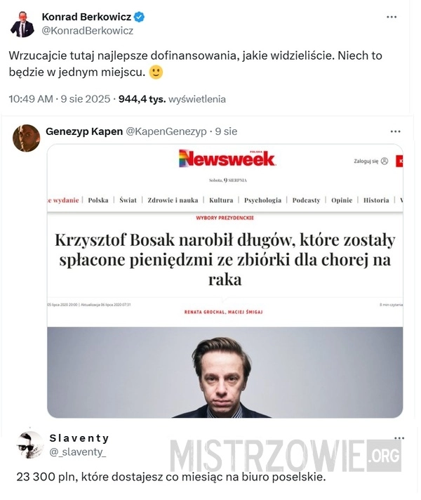 
    Dofinansowania
