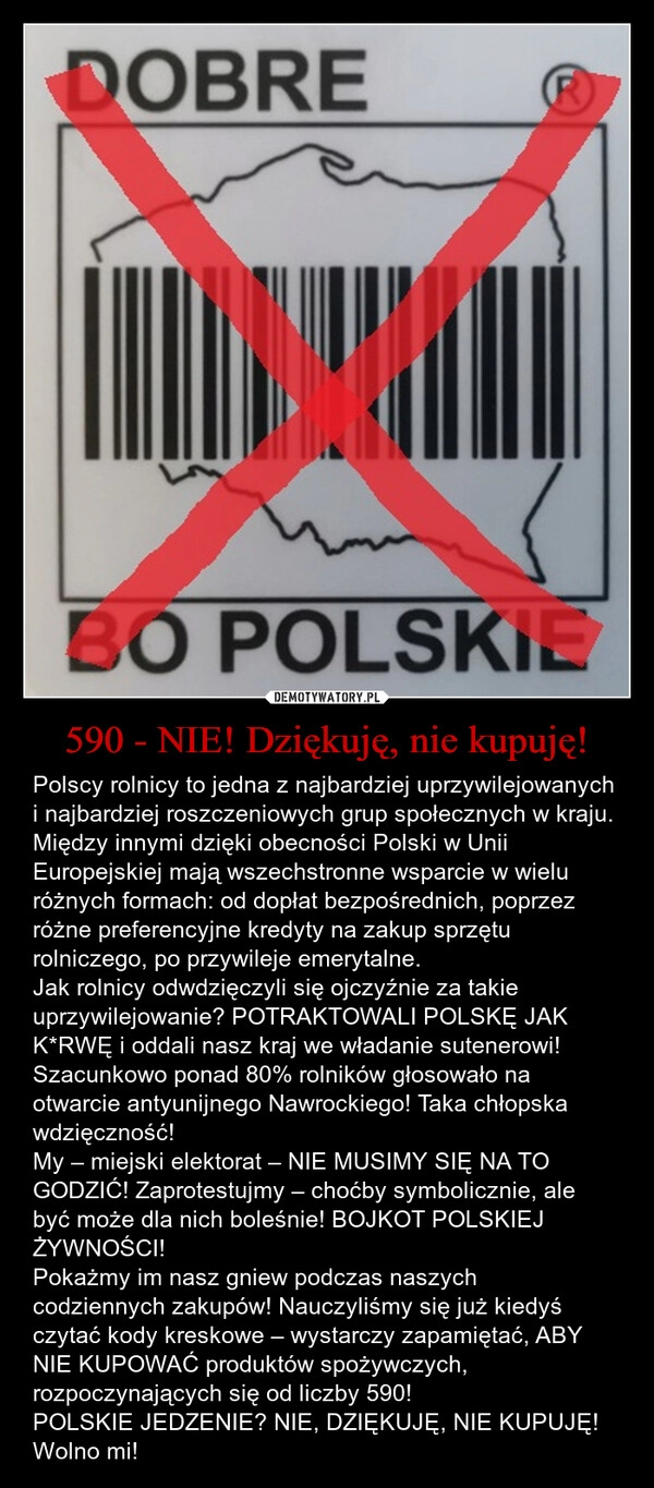 
    590 - NIE! Dziękuję, nie kupuję!