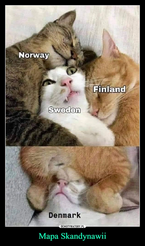 
    Mapa Skandynawii