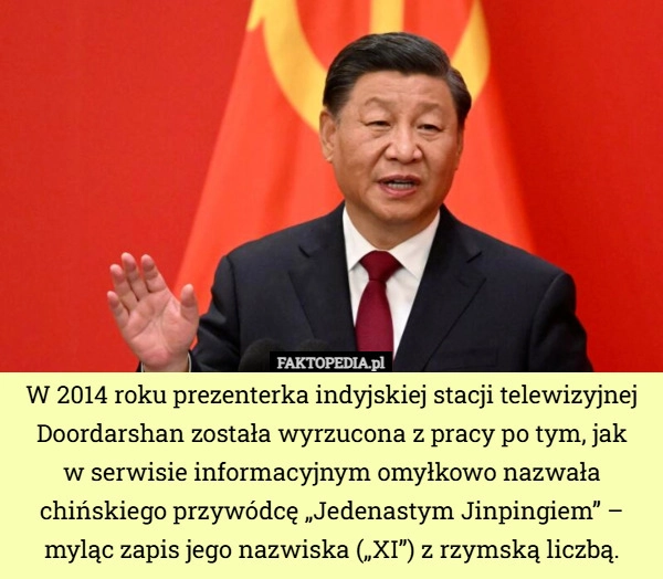 W 2014 roku prezenterka indyjskiej stacji telewizyjnej Doordarshan została...