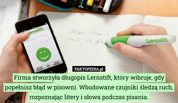 
    Firma stworzyła długopis Lernstift, który wibruje, gdy popełnisz błąd w