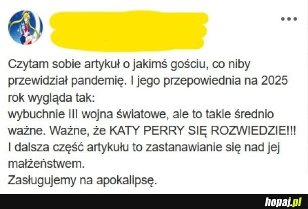 
    Przepowiednia.