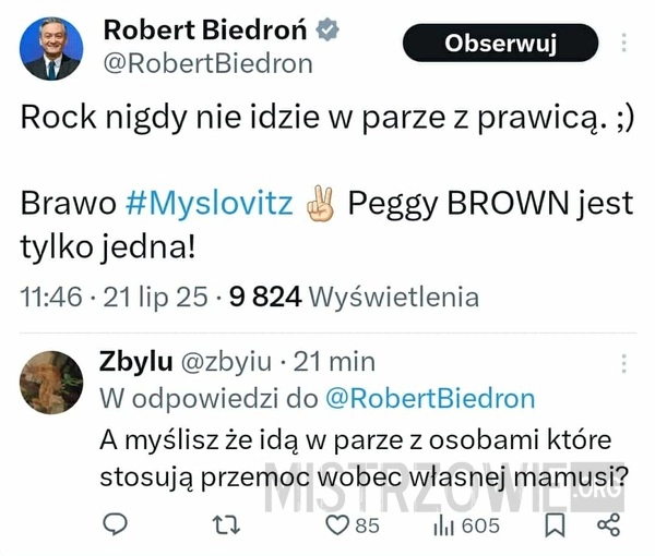 
    Biedroń znokautowany
