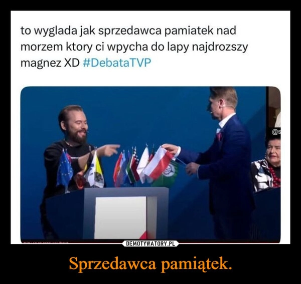 
    Sprzedawca pamiątek.