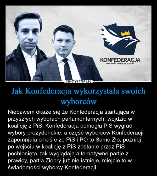 
    Jak Konfederacja wykorzystała swoich wyborców