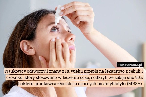 
    Naukowcy odtworzyli znany z IX wieku przepis na lekarstwo z cebuli i czosnku,