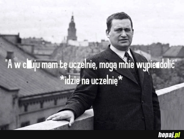 Plot twist- jest rektorem