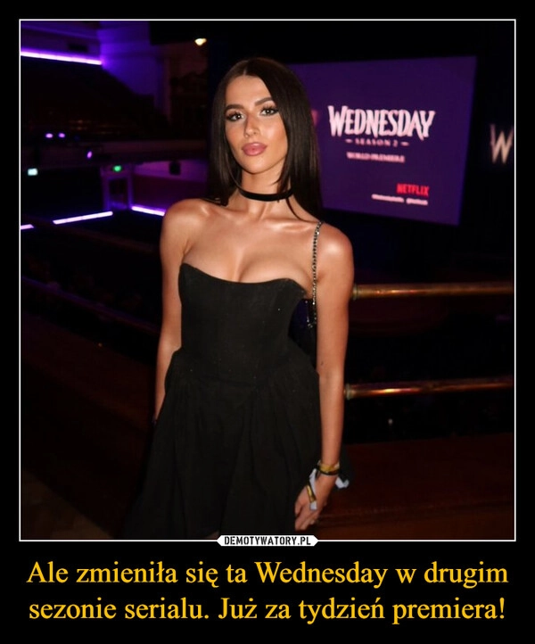 
    Ale zmieniła się ta Wednesday w drugim sezonie serialu. Już za tydzień premiera!
