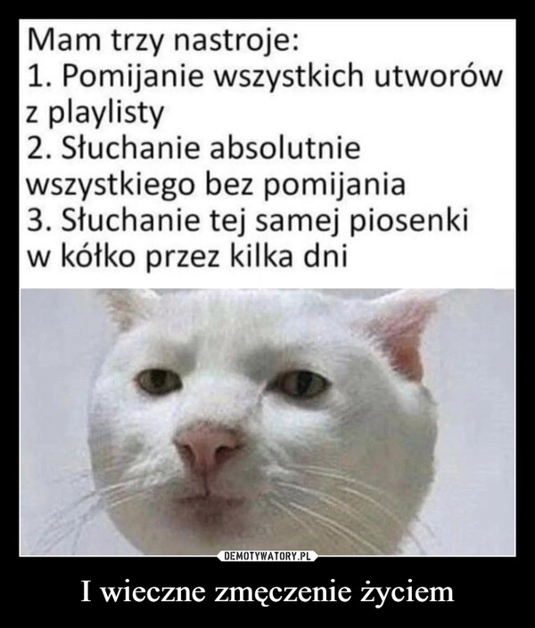 
    I wieczne zmęczenie życiem