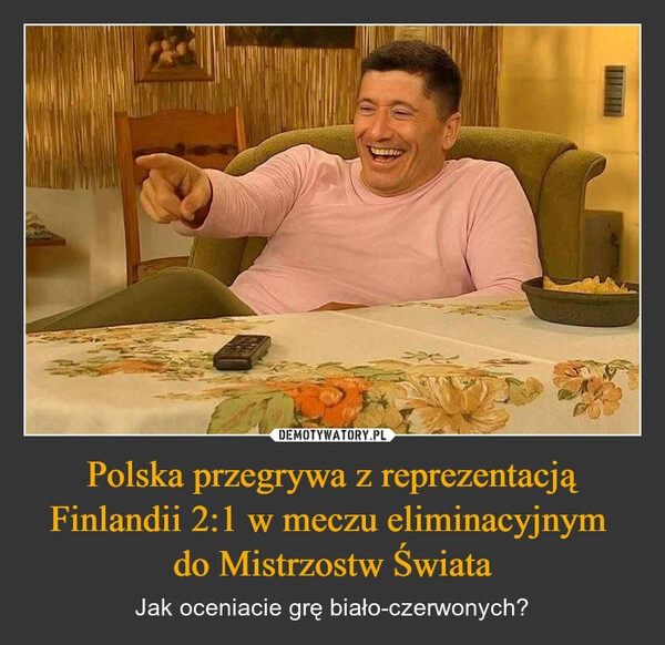 
    Polska przegrywa z reprezentacją Finlandii 2:1 w meczu eliminacyjnym  do Mistrzostw Świata
