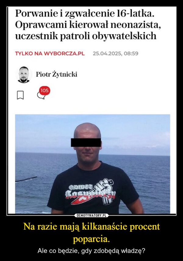 
    Na razie mają kilkanaście procent poparcia.