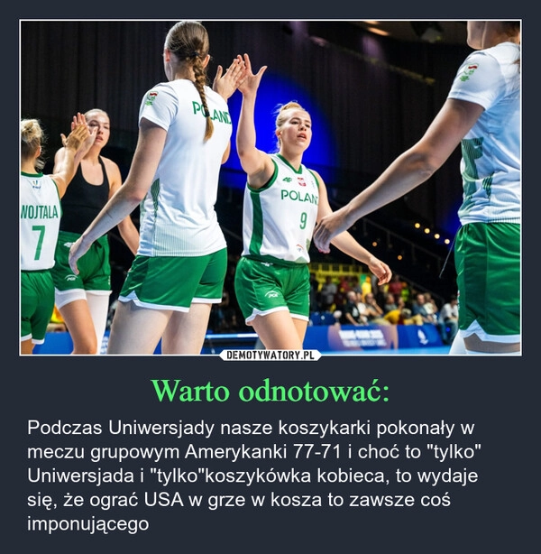 
    Warto odnotować: