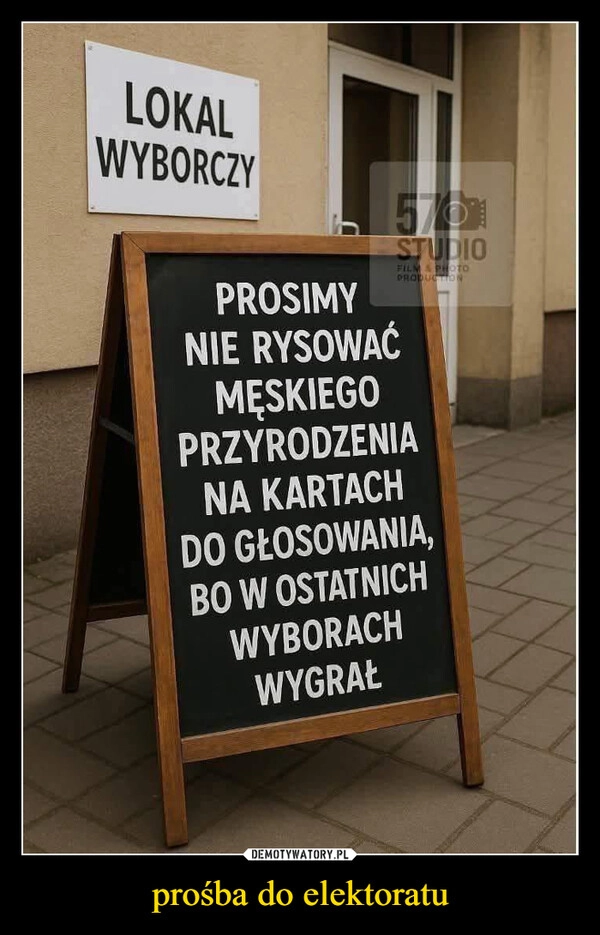 
    prośba do elektoratu