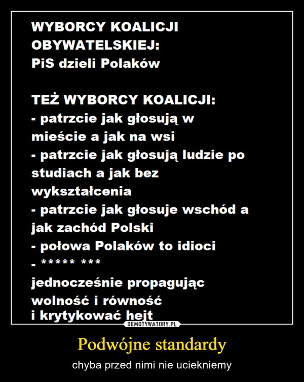 
    Podwójne standardy