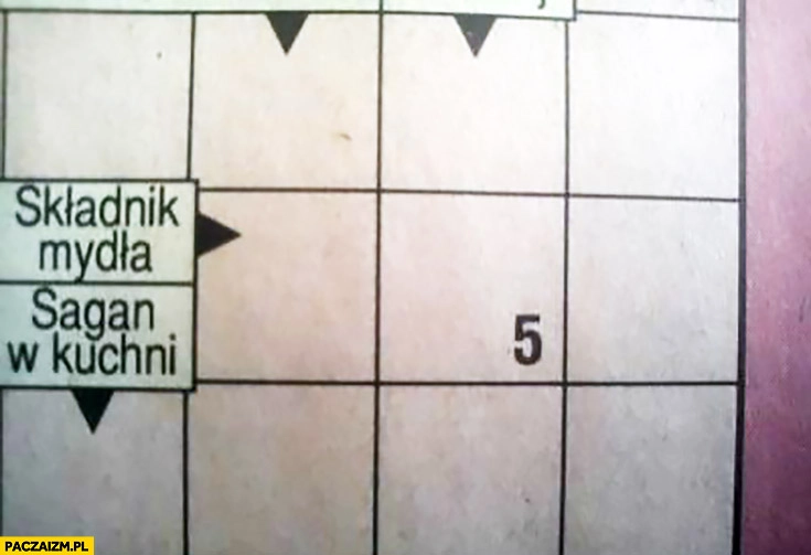 Składnik mydła na trzy litery krzyżówka Żyd sód ług