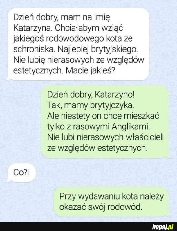 Taka s**a nie ma rodowodu