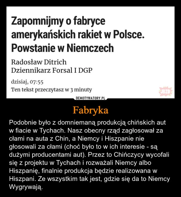 
    Fabryka