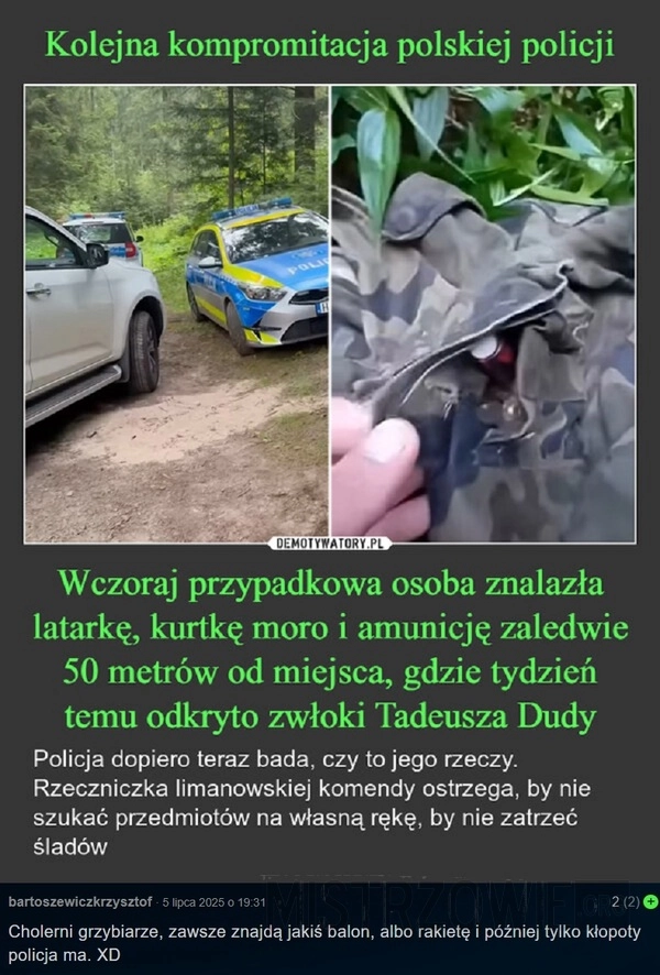 Pech polskiej policji