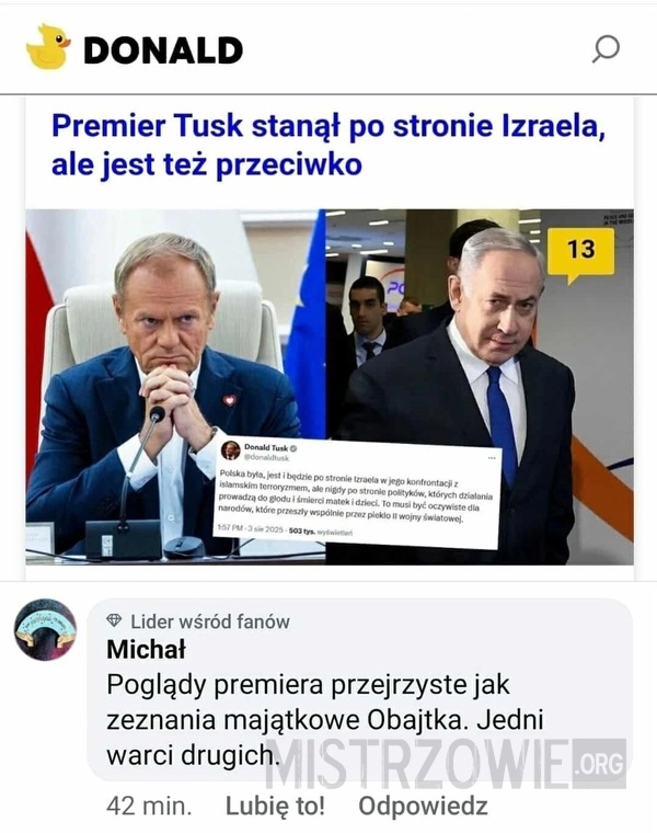 
    Poglądy Tuska