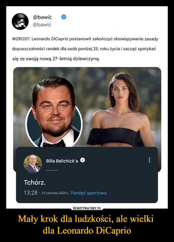 
    Mały krok dla ludzkości, ale wielki 
dla Leonardo DiCaprio
