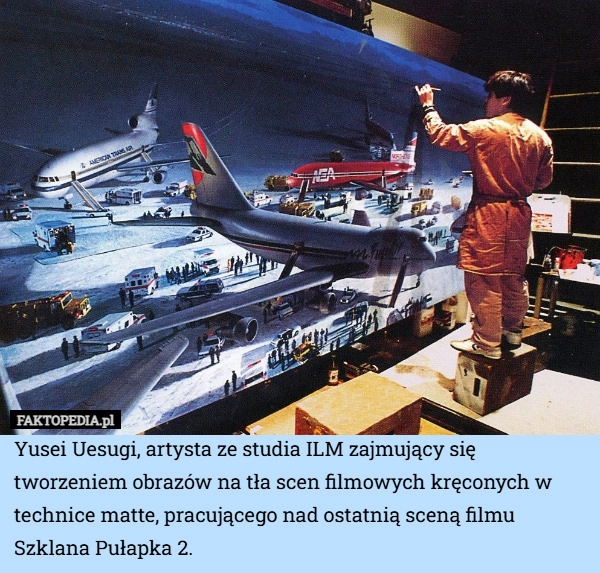 
    Yusei Uesugi, artysta ze studia ILM zajmujący się tworzeniem obrazów na