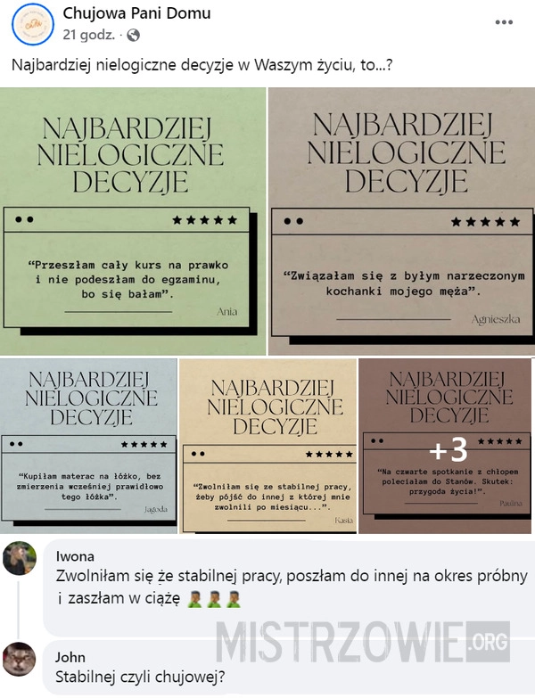 
    Nielogiczne decyzje