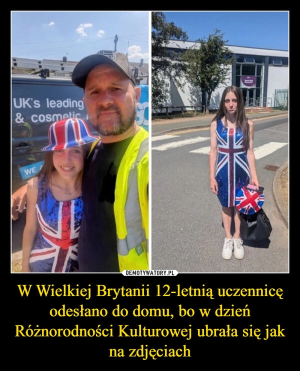 W Wielkiej Brytanii 12-letnią uczennicę odesłano do domu, bo w dzień Różnorodności Kulturowej ubrała się jak na zdjęciach