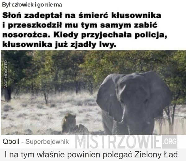 
    Był człowiek i go nie ma