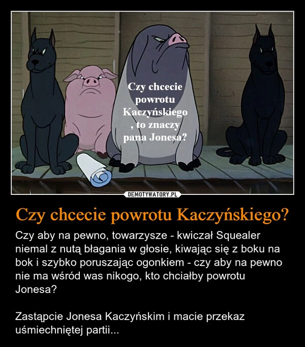 
    Czy chcecie powrotu Kaczyńskiego?
