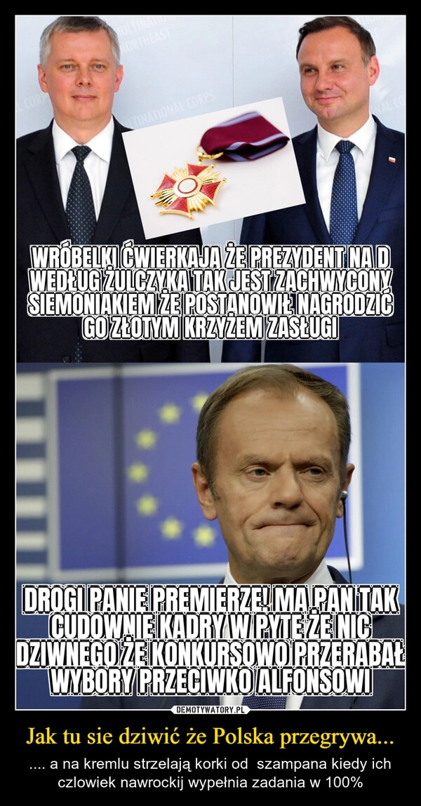 Jak tu sie dziwić że Polska przegrywa...