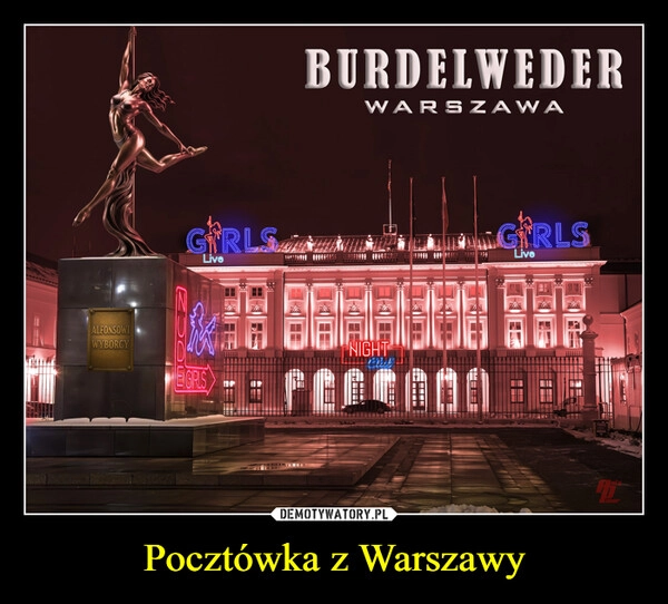 
    Pocztówka z Warszawy